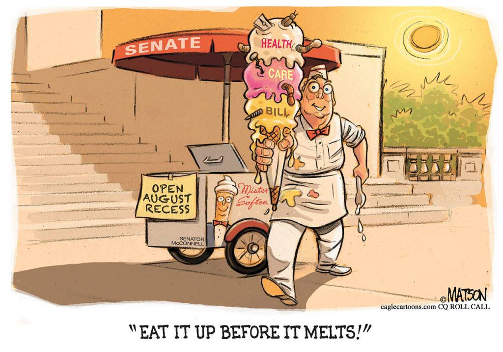 Editorial cartoons for Sunday, July 16