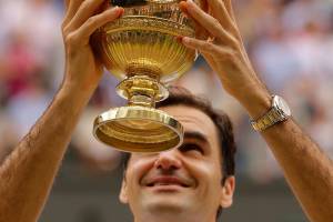 Federer gets record-breaking eighth Wimbledon title