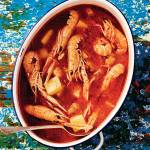 The author made zuppa di scampi e patate (scampi and potatoe soup) with spotted prawns. (Photo by Lauren Bamford)