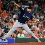Seattle&rsquo;s James Paxton delivers a pitch during the fifth inning of Wednesday&rsquo;s game in Houston. (AP Photo/Eric Christian Smith)