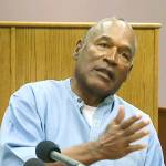Former NFL football star O.J. Simpson appears via video for his parole hearing at the Lovelock Correctional Center in Lovelock, Nevada, on Thursday. Simpson was convicted in 2008 of enlisting some men he barely knew, including two who had guns, to retrieve from two sports collectibles sellers some items that Simpson said were stolen from him a decade earlier. (Lovelock Correctional Center via AP)