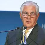 In this 2016 photo, ExxonMobil CEO and chairman Rex W. Tillerson gives a speech at the annual Abu Dhabi International Petroleum Exhibition & Conference in Abu Dhabi, United Arab Emirates. (AP Photo/Jon Gambrell, File)