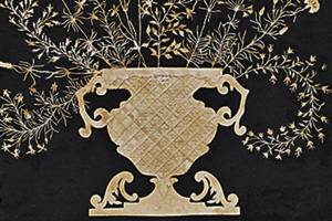Centuries-old cutwork picture auctions for a premium price