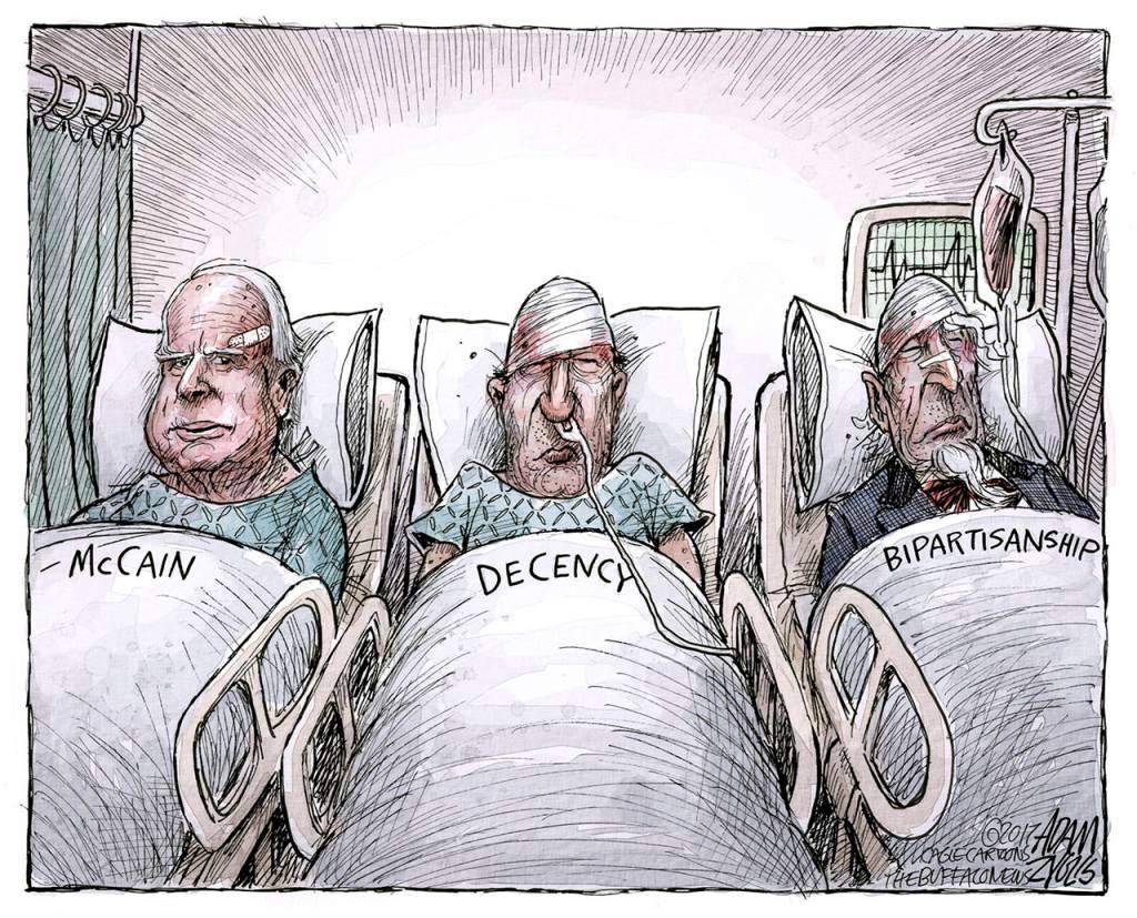 Editorial cartoons for Tuesday, July 25