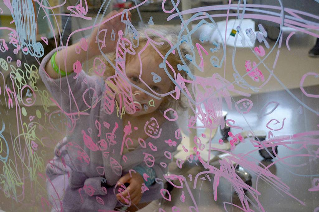 While many children&rsquo;s cancers are treated over years, Burkitt&rsquo;s Lymphoma is treated aggressively for four to six months. Reese started treatments at Seattle Children&rsquo;s Hospital about six weeks ago. (Photo by Steven Powell / Marysville Globe)