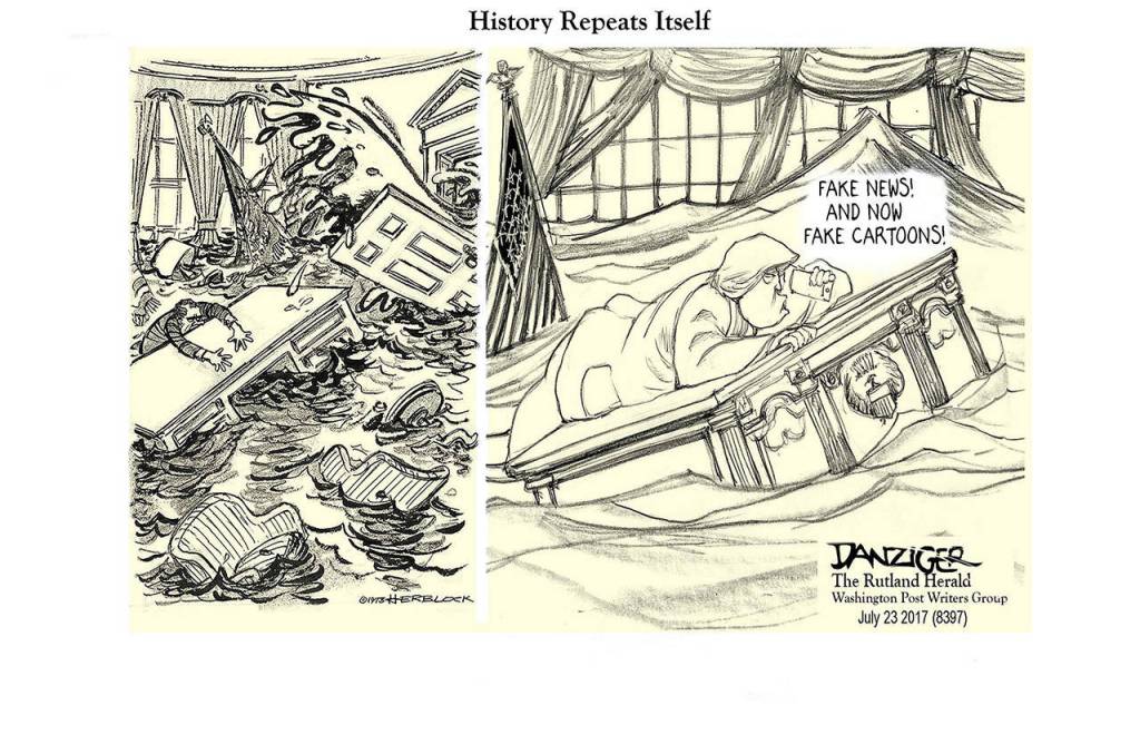 Editorial cartoons for Thursday, July 27