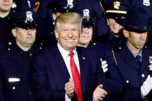 Trump appears to advocate rough police treatment of suspects