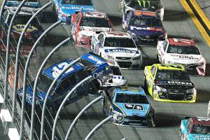Stenhouse Jr. wins crash-marred Cup race at Daytona