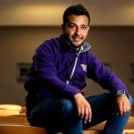 Naji Ali, who grew up in Syria as a Palestinian refugee, was a commencement speaker at Edmonds Community College&rsquo;s graduation ceremony. (Dan Bates / The Herald)