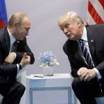 President Donald Trump meets with Russian President Vladimir Putin at the G20 Summit on Friday in Hamburg, Germany. (AP Photo/Evan Vucci)