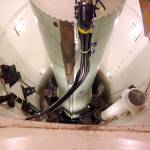 A mockup of a Minuteman 3 nuclear missile used for training by missile maintenance crews is seen at F. E. Warren Air Force Base in Wyoming in 2014. (AP Photo/Robert Burns)
