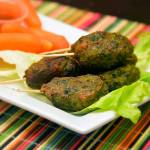 Mini spinach kebabs on bamboo toothpicks make for a great appetizer. (Reshma Seetharam / For The Herald)
