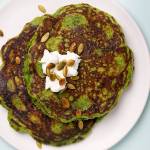 The next time you want pancakes, try making them green. It&rsquo;s one way to get in your spinach. (Photo by Deb Lindsey for The Washington Post)