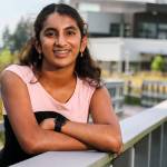 Deepthi Chandra will enter the newly constructed North Creek High School in the fall as a sophomore with plans to play in the orchestra. (Kevin Clark / The Herald)