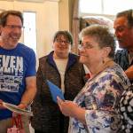 Rick Thurmer, left, celebrated his accomplishment with friends and family in June, including, (from left) cousins Kathy Hughes, Karen Whitacre, Jerry Hendershot and Carol Thommen. (Kevin Clark / The Herald)