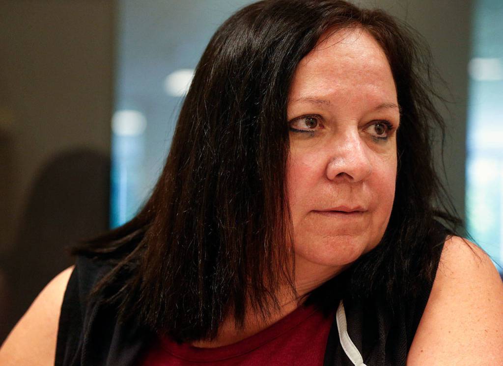 Glenda Lynch shares the story of losing her son. (Dan Bates / The Herald)