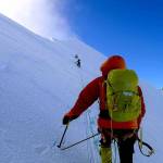 Rick Thurmer climbing Mount Tyree in Antarctica in January. He is the 12th person to summit the 15,919-foot peak. (Rick Thurmer)