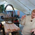 Vanca Lumsden, 74, a Freeland artist who makes baskets and chairs from willow branches and old wood, says of aging on Whidbey Island: &ldquo;You have a laid-back lifestyle, but you aren&rsquo;t so far out of touch you stagnate.&rdquo; (Patricia Guthrie/Whidbey News-Times)