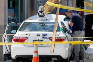 Police: Boston airport crash injures 10 pedestrians