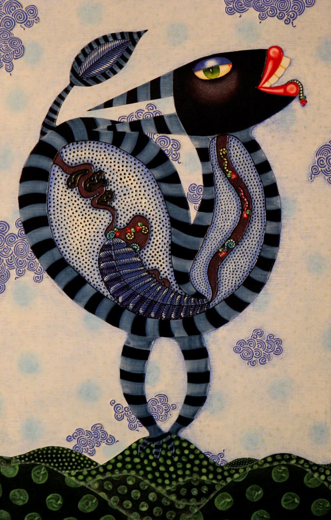 An art piece by the Schack Art Center&rsquo;s Artist of the Year, Gale Johansen. (Kevin Clark / The Herald)
