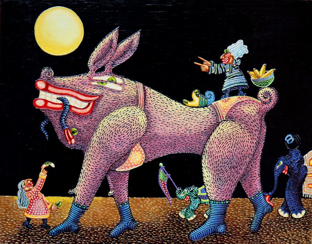 An art piece by the Schack Art Center&rsquo;s Artist of the Year, Gale Johansen. (Kevin Clark / The Herald)
