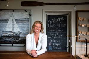 Krista Miller owns Beach Glass, a gift shop in Mukilteo. (Andy Bronson / The Herald)
