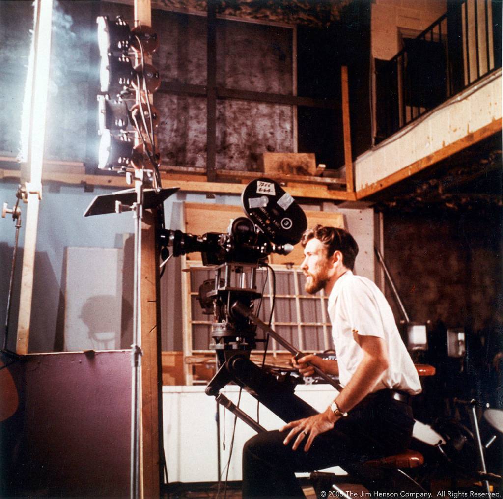 Jim Henson is shown on the set of &ldquo;Time Piece,&rdquo; the short film he directed (and starred in), which was nominated for an Academy Award in 1965. (The Jim Henson Company)