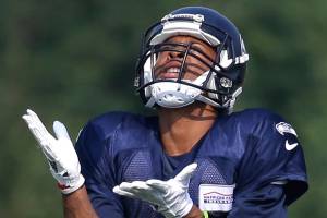 Lockett practices for 1st time since leg injury