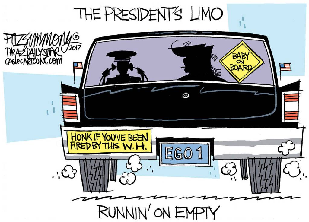 Editorial cartoons for Sunday, Aug. 6