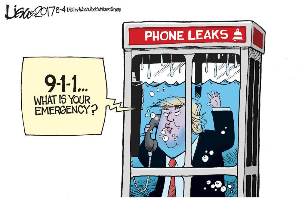 Editorial cartoons for Sunday, Aug. 6