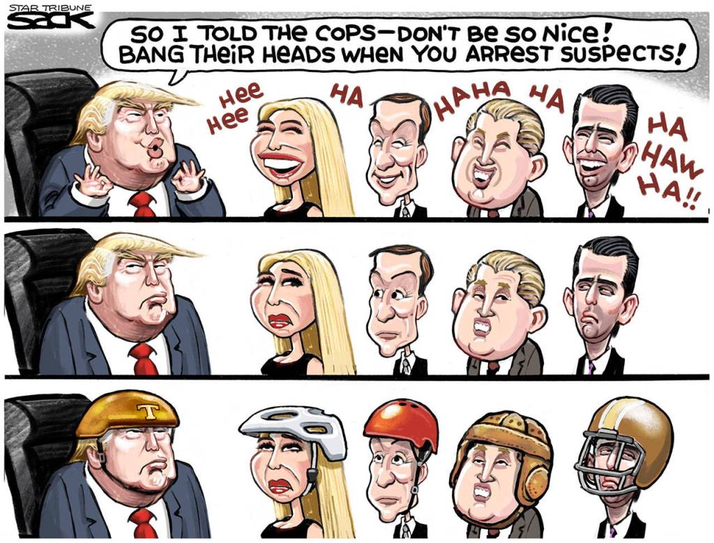 Editorial cartoons for Tuesday, Aug. 8