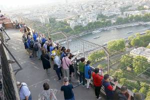 Views from top of Eiffel Tower worth braving the crowds