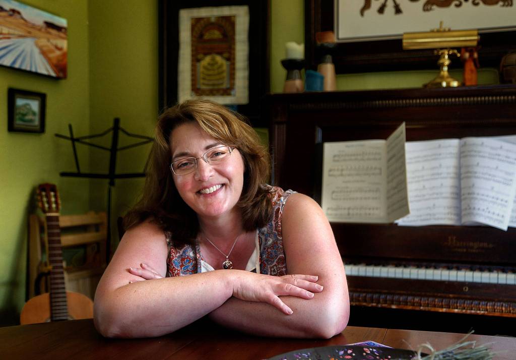 Now back home in Everett, longtime Cascade high School history teacher Kari Wilson traveled to Holocaust sites in Poland this summer to enrich her teaching. Her trip was sponsored by a Jewish organization. (Dan Bates / The Herald)