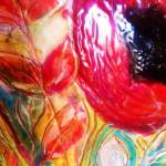 &ldquo;Stems&rdquo; by encaustic artist Jackie Cort, who is the Fresh Paint Festival&rsquo;s poster artist for 2017.