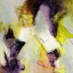&ldquo;Resisting No More&rdquo; by Ellen Busteed is among the abstracts exhibited now at The Sisters restaurant in Everett.
