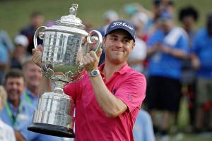 Thomas rallies to win PGA Championship for 1st major title