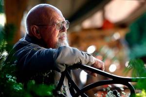 The countless hours Jim Mathis spent creating and enjoying a garden with his wife, Susan Hansberry, has given the Vietnam veteran, who suffers from cancer, a feeling of peace and help with his PTSD. (Dan Bates / The Herald)