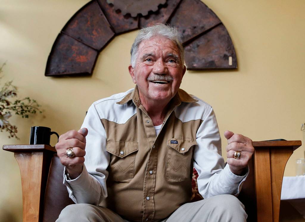 Monte Wolff has memories to share as he returns this weekend to attend his 60th Lake Stevens High School class reunion. (Dan Bates / The Herald)