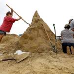 Residents fill sand bags as they prepare for Hurricane Harvey on Thursday in Corpus Christi, Texas. (AP Photo/Eric Gay)