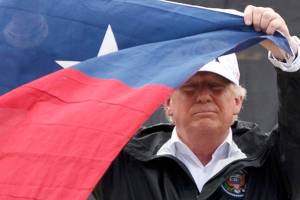 Trump offers Texans in-person reassurances on storm recovery