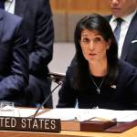 United Nations U.S. Ambassador Nikki Haley addresses a U.N. Security Council meeting on North Korea on Monday at U.N. headquarters. (AP Photo/Bebeto Matthews)