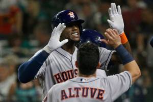Maybin, Verlander lead Astros over Mariners 3-1