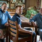 Jeff Hager (from left), William Hager and Thom Martin represent three generations serving as members of the Everett Port Gardner Rotary. (Ian Terry / The Herald)