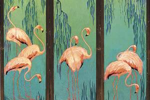Three-panel screen painted by Marie Hull auctions for $28,000