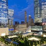 In this Sept. 8 photo, the National September 11 Memorial and Museum (bottom) is surrounded by high-rise towers in New York. (AP Photo/Mark Lennihan)