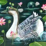 &ldquo;Floating&rdquo; by Janie Olsen is among the paintings displayed through Nov. 3 at The Sisters in Everett. The show is titled I Am Free.