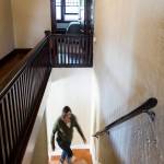 From the dining room, a wooden staircase leads to the second floor. (Ian Terry / The Herald)