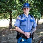 Washington State Trooper Yaroslav Holodkov pulled a man to safety who tried to jump off the Snohomish River bridge north of Everett the evening of Aug. 11. (Ian Terry / The Herald)