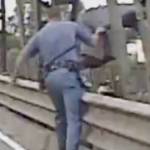 Washington State Patrol trooper Yaroslav Holodkov saved a man as he was jumping from the Snohomish River Bridge. (Washington State Patrol)