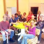 Both casts of the Outcast Players productions of the male and female versions of &ldquo;The Odd Couple&rdquo; hang out on stage. Clockwise around the table are, from left, David Goss-Grubbs (Vinnie/Manolo), Yvonne Williams (Sylvie/Cecily), Scott Freshman (Murray), Sam Samano (Olive), Randy Yamanaka (Speed), Justin Tinsley (Felix), Carolyn Agee (Renee), Cheryl Phillips (Mickie/Gwendolyn), Tom Guerre (Roy), Leslie Foley (Vera), Curt Shriner (Oscar) and Laura Shriner (Florence).                                Submitted photo